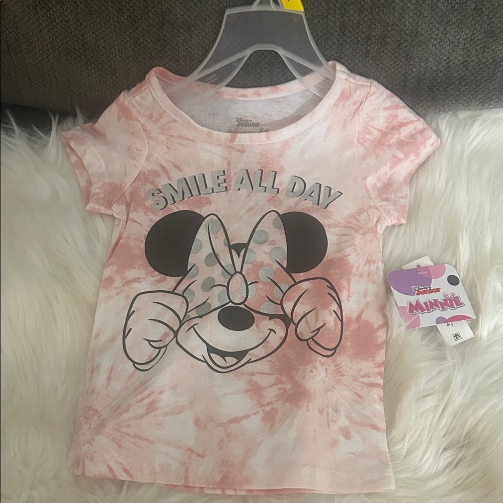 Disney Pink Tie-Dye Minnie Mouse Tee